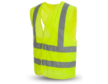 CHALECO - BANDA REFLECTIVA FLUO - 4 BANDAS T/ EUROPEO - AMARILLO - FMT