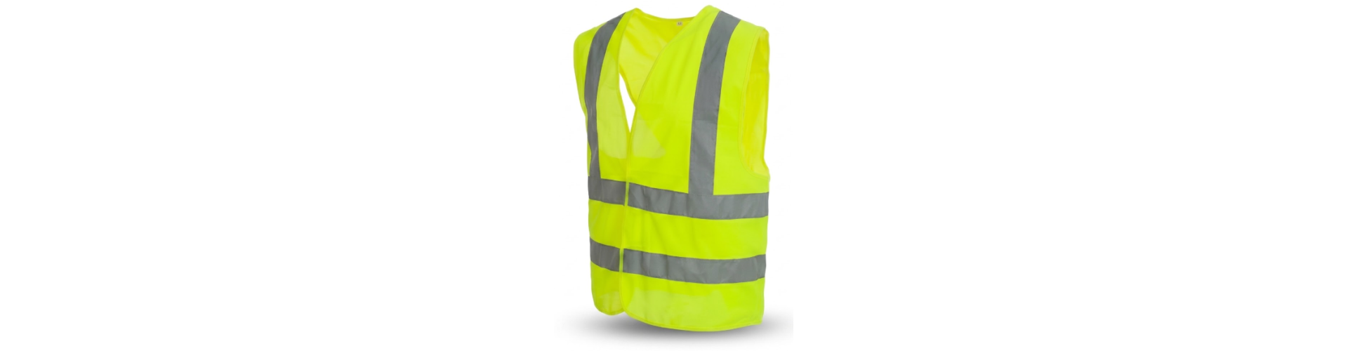 CHALECO - BANDA REFLECTIVA FLUO - 4 BANDAS T/ EUROPEO - AMARILLO - FMT