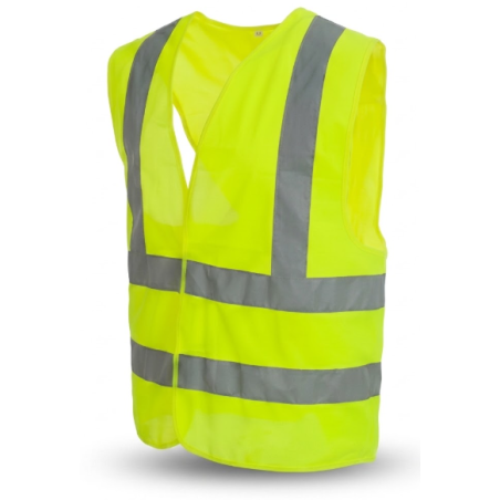 CHALECO - BANDA REFLECTIVA FLUO - 4 BANDAS T/ EUROPEO - AMARILLO - FMT