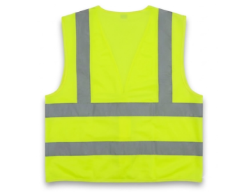 CHALECO - BANDA REFLECTIVA FLUO - 4 BANDAS T/ EUROPEO - AMARILLO - FMT