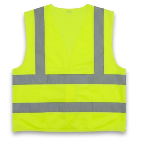 CHALECO - BANDA REFLECTIVA FLUO - 4 BANDAS T/ EUROPEO - AMARILLO - FMT