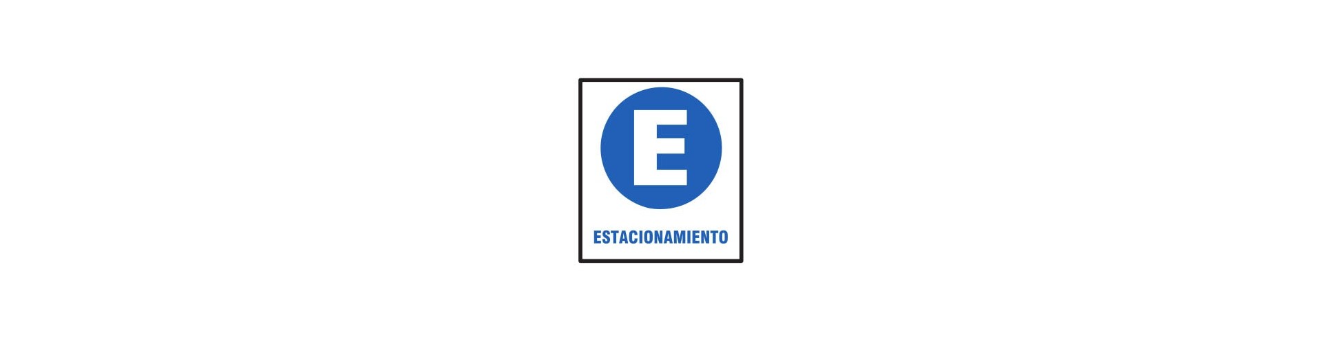 CARTEL ESTACIONAMIENTO 40 X 45 BM