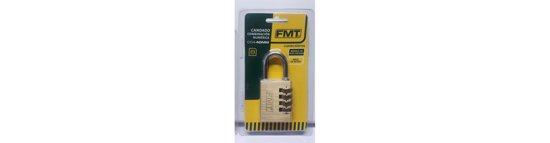 CANDADO - COMBINACIONX4 - 40 MM - FMT HERRAMIENTAS