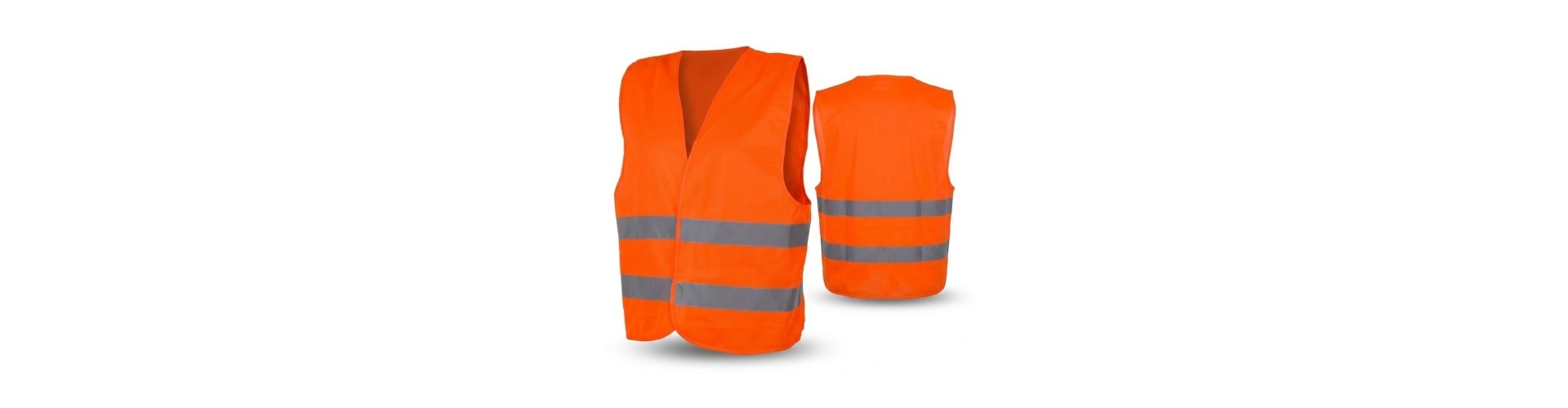CHALECO - BANDA REFLECTIVA FLUO - 2 BANDAS -T/ EUROPEO - NARANJA - FMT