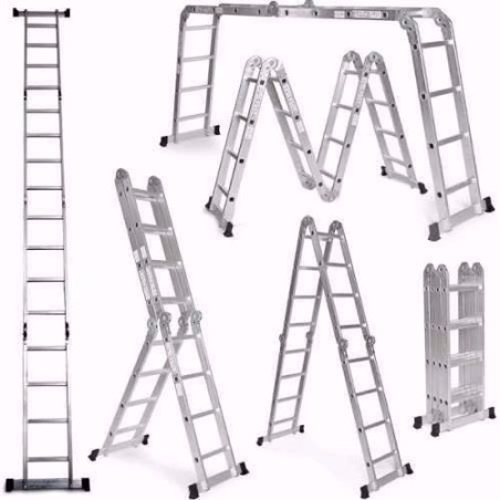 ESCALERA ALUMINIO FMT ARTICULADA 4 TRAMOS - 7 POS. 16 ESC.