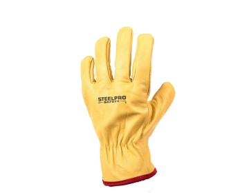 GUANTE VAQUETA - 1/2 PASEO - T-10 - STEELPRO