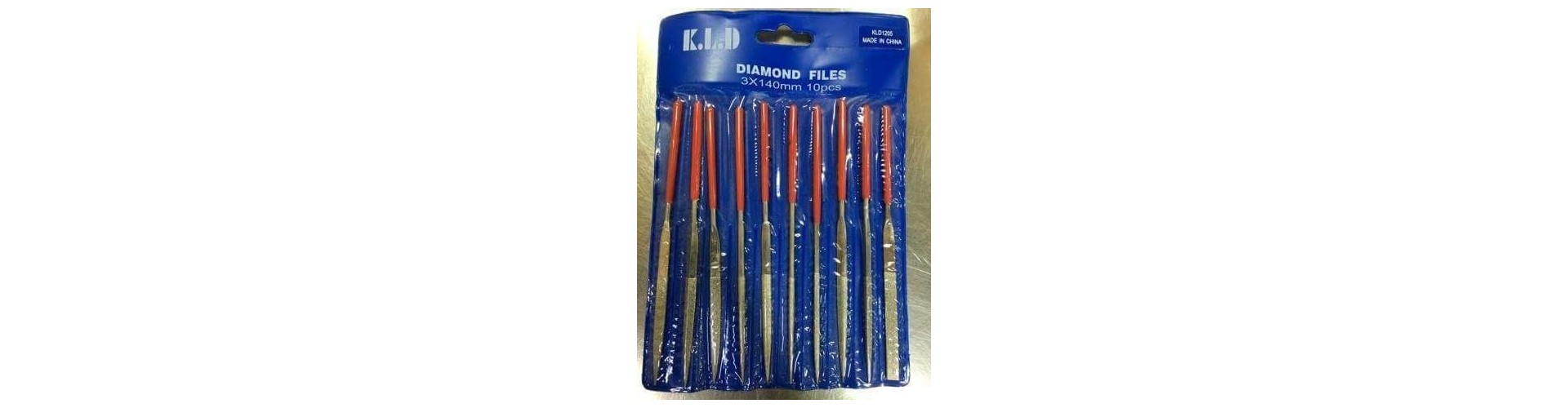 JUEGO LIMAS - DIAMANTADAS - 10 PZAS - KLD
