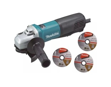 AMOLADORA ANGULAR - 9564 + 2 DISCOS - Ø 4.5 - 1100W - MAKITA