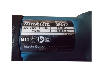 AMOLADORA ANGULAR - 9564 + 2 DISCOS - Ø 4.5 - 1100W - MAKITA