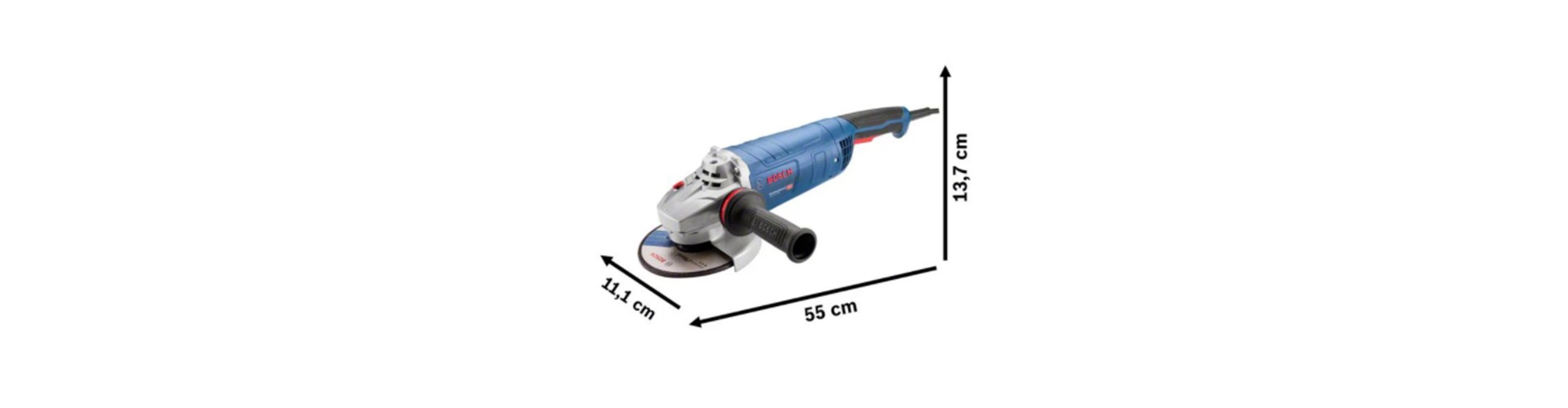 AMOLADORA ANGULAR GWS 25-230 Ø 9 - 2500W BOSCH
