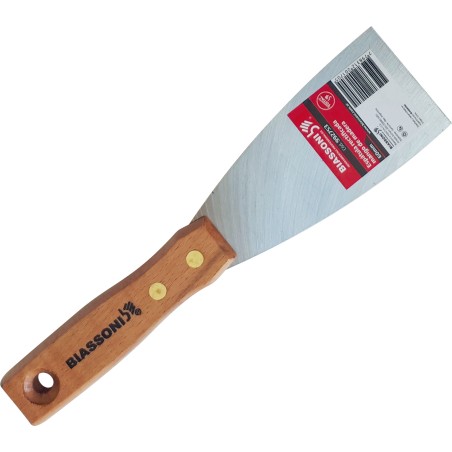 ESPATULA - 992756 - MANGO MADERA - 90 MM - BIASSONI