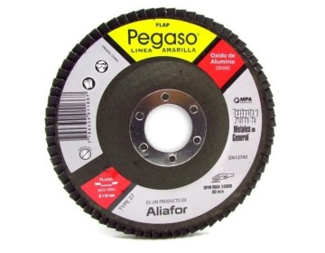 DISCO FLAP  ZIRCONIO PLANO 115 MM - GR.80 PEGASO