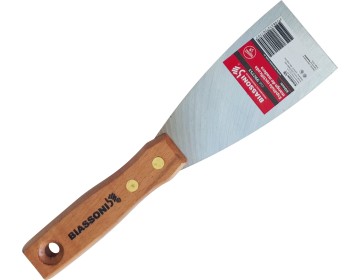 ESPATULA PINTOR RECTIFICADA M/MADERA 80 MM BIASSONI