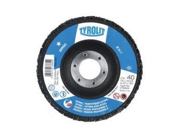 DISCO FLAP  ZIRCONIO - PLANO - NYLON 180 X 22 X GR120 TYROLIT