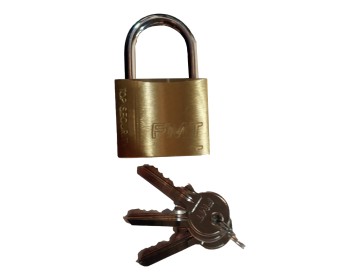 CANDADO BRONCE PESADO 50 MM - 3 LLAVES FMT HERRAMIENTAS