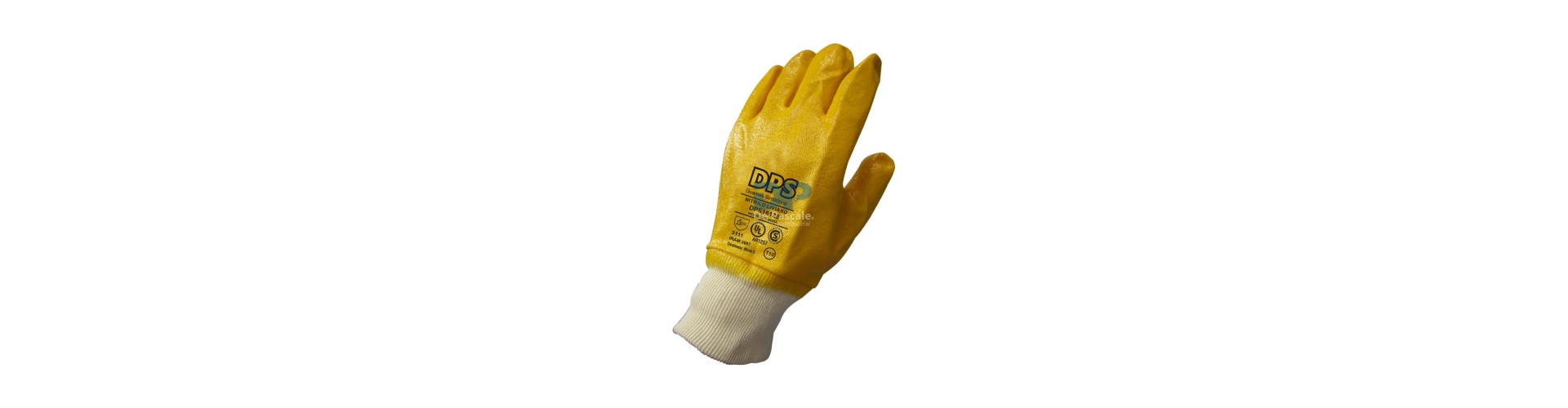 GUANTE NITRILO AMARILLO - BAÑO COMPLETO PUÑO TEJIDO DE PASCALE