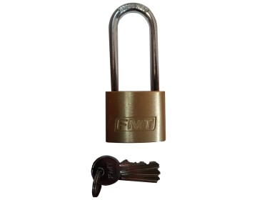 CANDADO - ARCO LARGO - 40 MM - 3 LLAVES - FMT HERRAMIENTAS