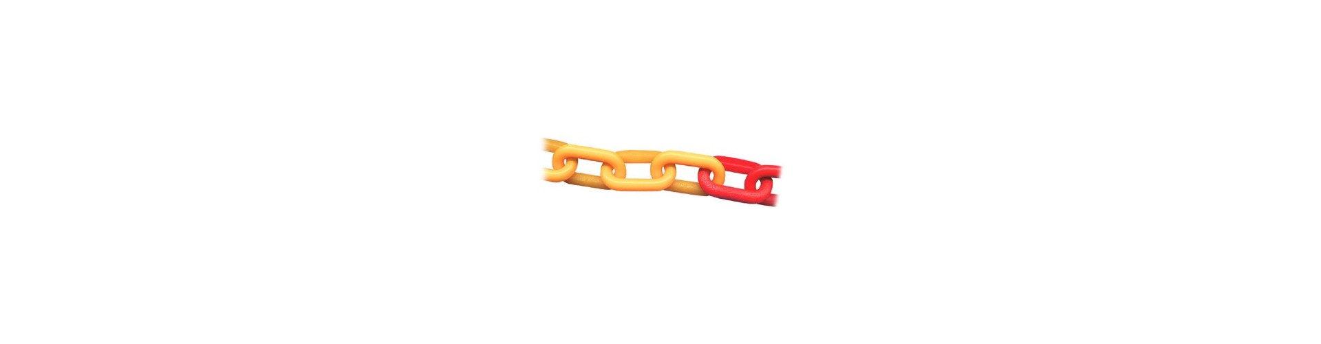 CADENA PLASTICA - NARANJA FLUO - 8 MM DE PASCALE