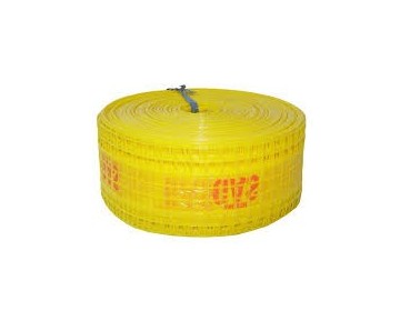 MALLA ADVERTENCIA GAS - AMARILLA - CON DETECTOR 30 CM - ECO CENTRO PLA