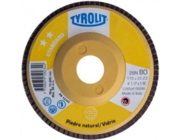 DISCO FLAP  CARBURO SILICIO - PLANO 115 X 22 X GR120 TYROLIT