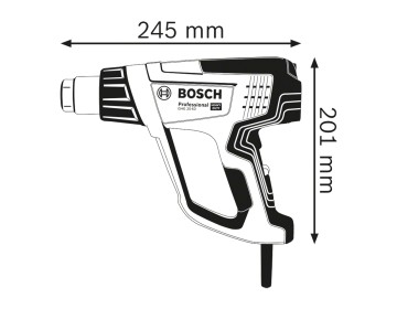 PISTOLA DE CALOR GHG 20-63 2000W - 50-630 Cª BOSCH