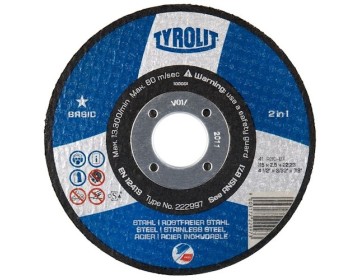 DISCO DE CORTE  PLANO - ULTRAFINO 114X1.6X22.2 TYROLIT