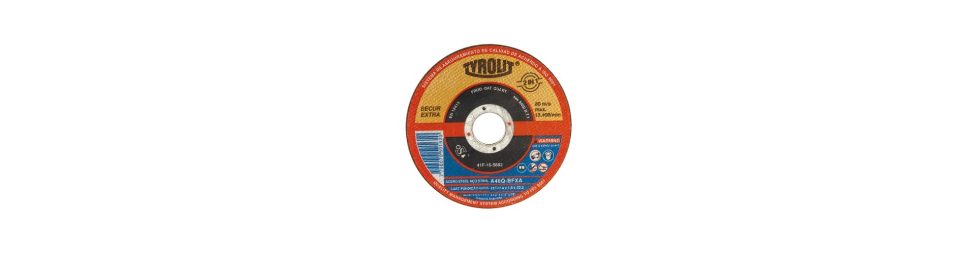 DISCO DE CORTE  PLANO - ULTRAFINO 230X1.9X22.2 TYROLIT
