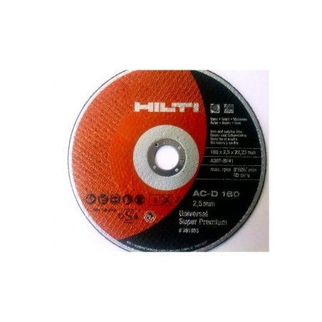 DISCO DE CORTE - AC-D 180 UP - 180 X 2.5 X 22.23