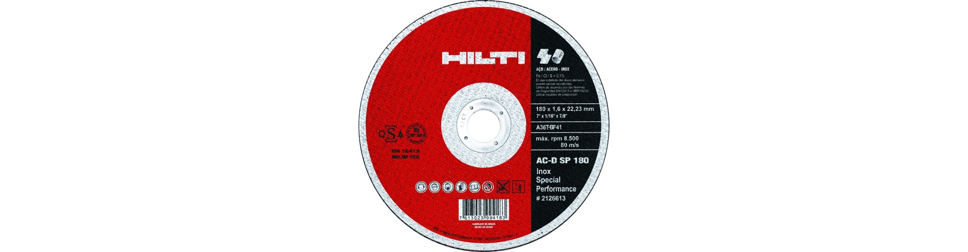 DISCO DE CORTE - AC-D SP - 115 X 1.0 X 22.22 - HILTI