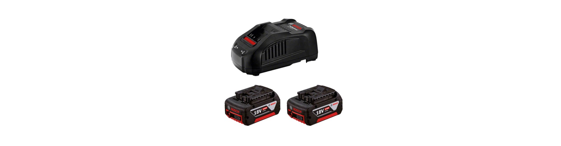 KIT BATERIAS Y CARGADOR 18V 18V - 3.0/4.0AH BOSCH