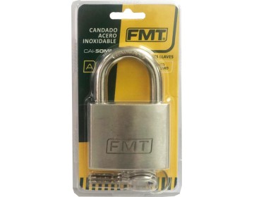 CANDADO ACERO INOXIDABLE 50 MM - 3 LLAVES FMT
