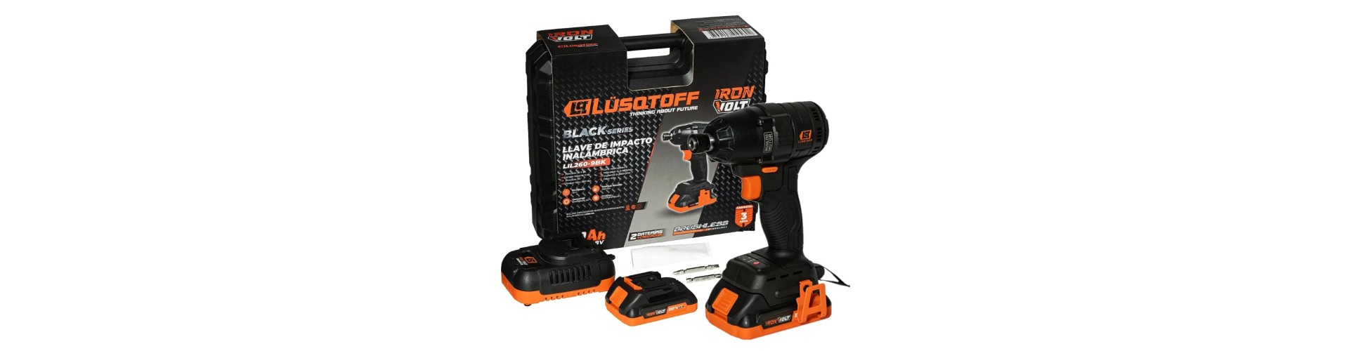 ATORNILLADOR DE IMPACTO LIL260-9BK LUSQTOFF BLACK SERIES