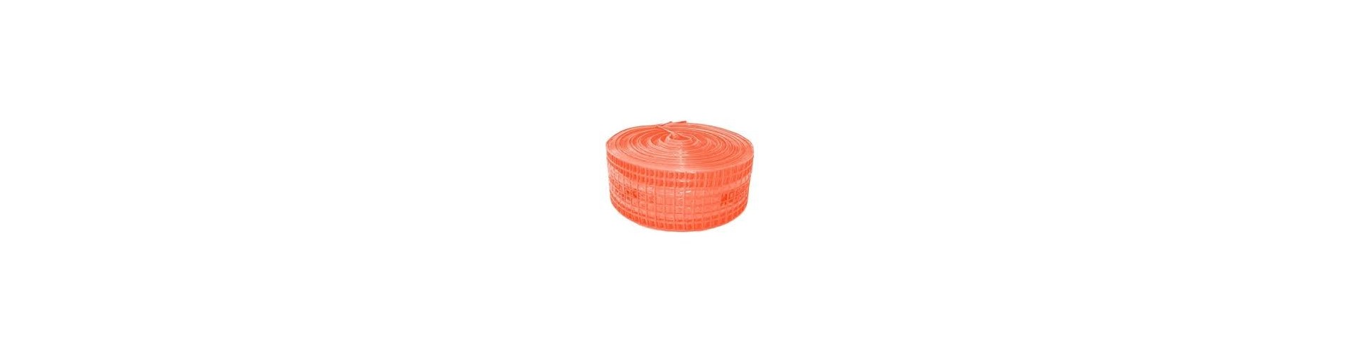 MALLA ADVERTENCIA CLOACA - NARANJA - CON DETECTOR 15 CM - ECO CENTRO P