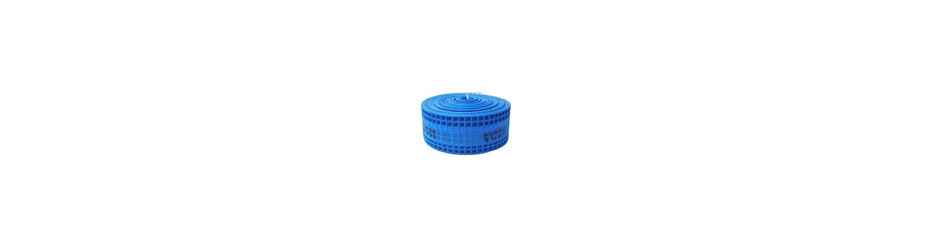 MALLA ADVERTENCIA AGUA - AZUL - CON DETECTOR 15 CM - ECO CENTRO PLASTI