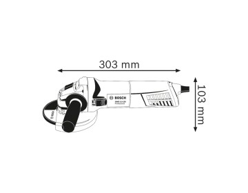 AMOLADORA ANGULAR GWS 11-125 5 - 1100W BOSCH