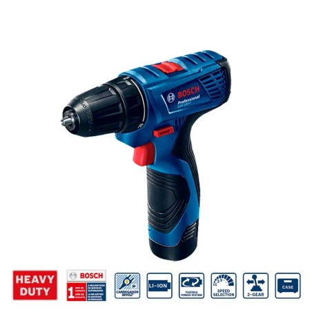 TALADRO ATORNILLADOR GSR 120-LI - C/ CARG - C/2BAT 12 V - 1500 RPM BOS
