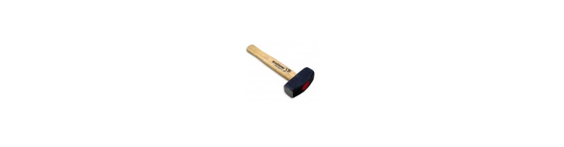 MAZA DE ACERO - FORJADA - CABO MADERA - 3.00KG - BIASSONI