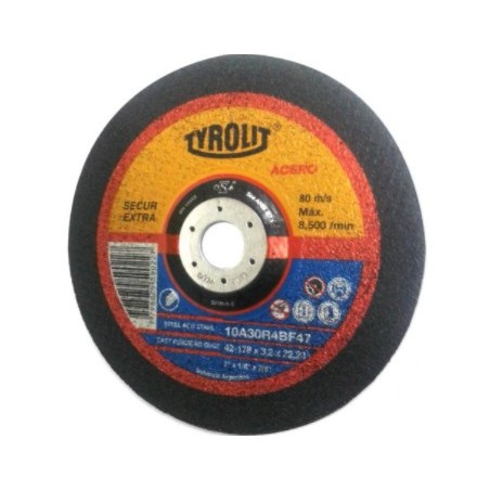 DISCO DE CORTE  CENTRO DEPRIMIDO - INOX 114X3.0X22.2 TYROLIT