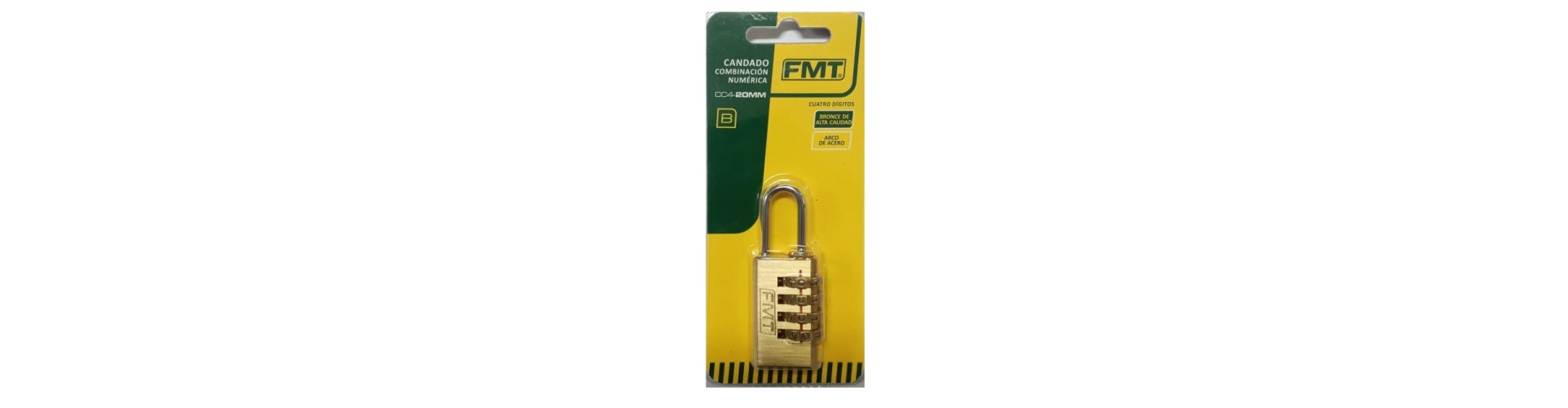 CANDADO - COMBINACIONX4 - 20 MM - FMT HERRAMIENTAS