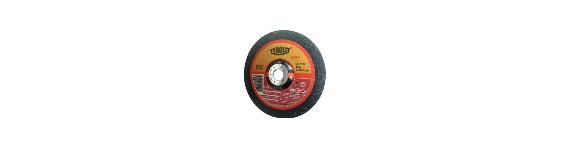 DISCO DE CORTE  CENTRO DEPRIMIDO 178X3.0X22.2 TYROLIT