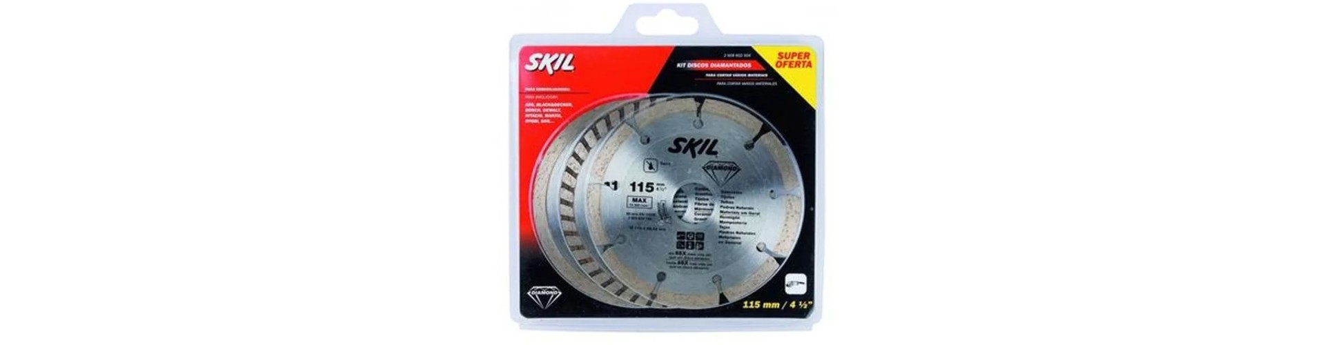 DISCO DIAMANTADO SET 3 DISCOS 115MM - SKIL