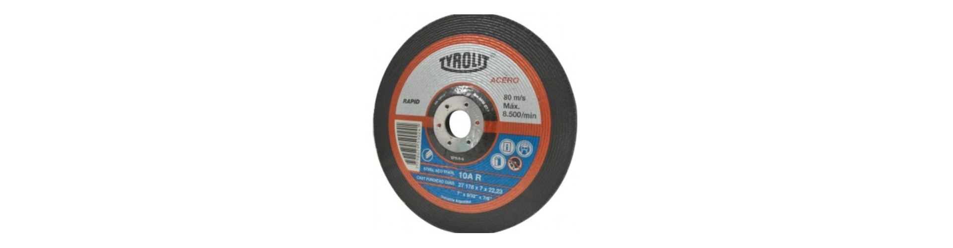DISCO DE CORTE  CENTRO DEPRIMIDO 230X3.2X22.2 TYROLIT
