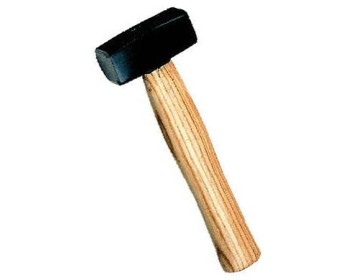 MAZA DE ACERO FORJADA CABO MADERA CORTO 2 KG FMT