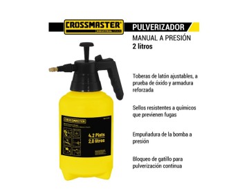 PULVERIZADOR - MANUAL - 2 LITROS - CROSSMASTER