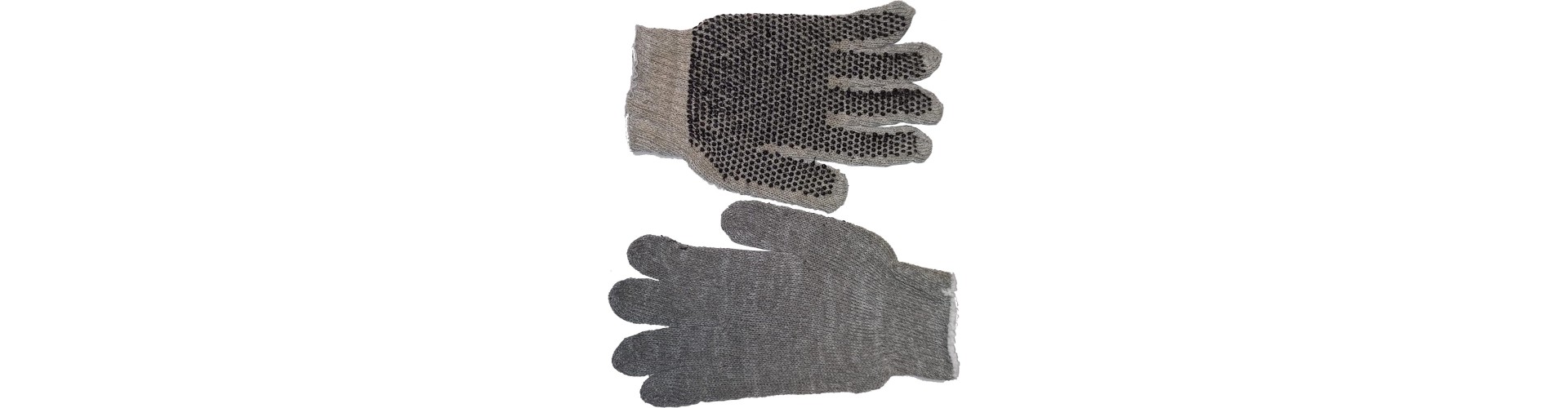 GUANTE ALGODON MOTEADO FERRETER 1 GRIS GAMISOL