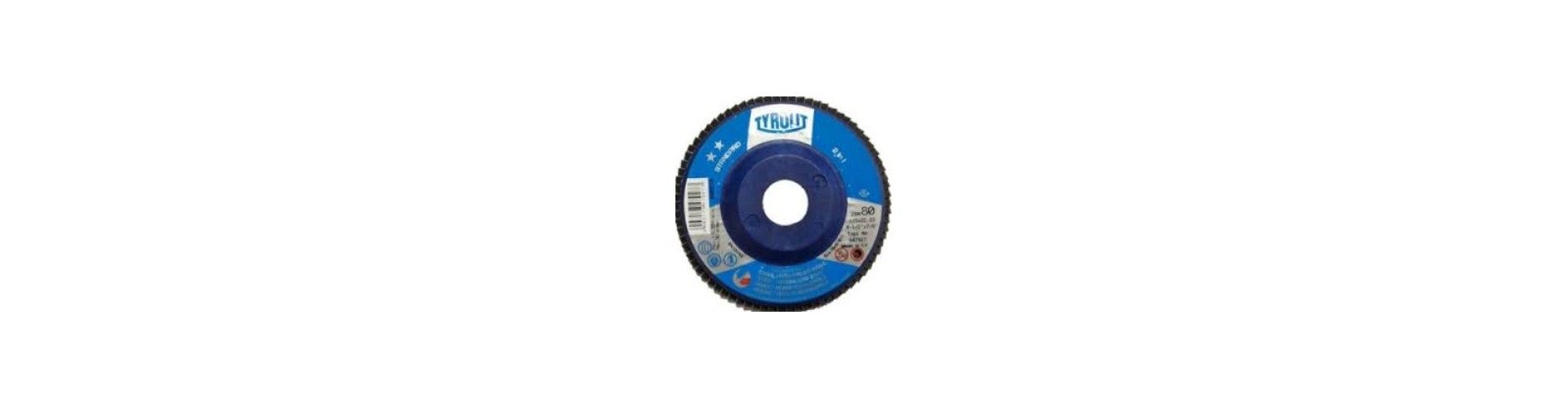DISCO FLAP ZIRCONIO - PLANO - FIBRA 115 X 22 X GR80 TYROLIT