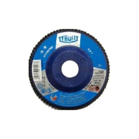 DISCO FLAP ZIRCONIO - PLANO - FIBRA 115 X 22 X GR80 TYROLIT
