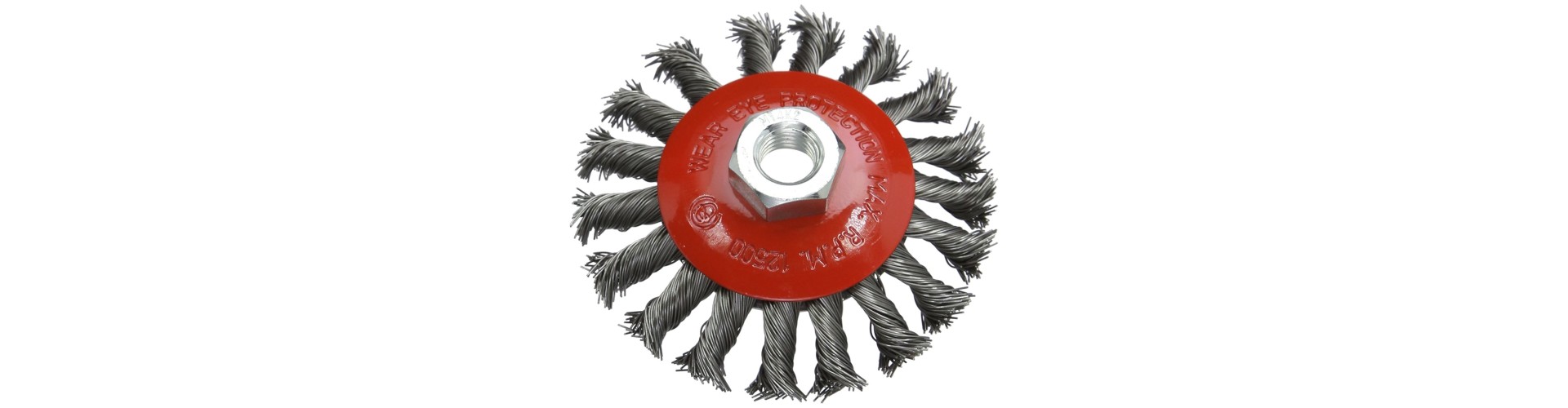 CEPILLO CIRCULAR CONICO TRENZADO - A. TEMPLADO 0.50 Ø 115 MM - M14 FMT