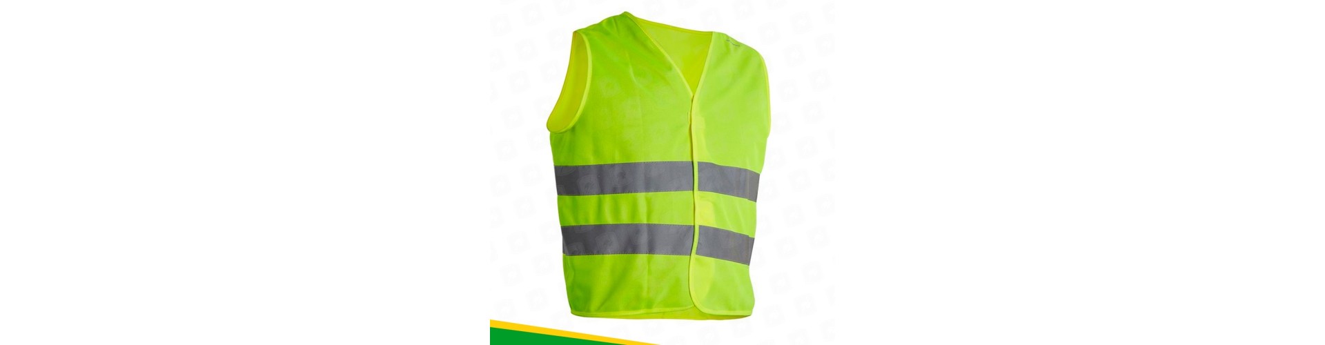 CHALECO BANDA REFLECTIVA FLUO T/ EUROPEO - AMARILLO BM