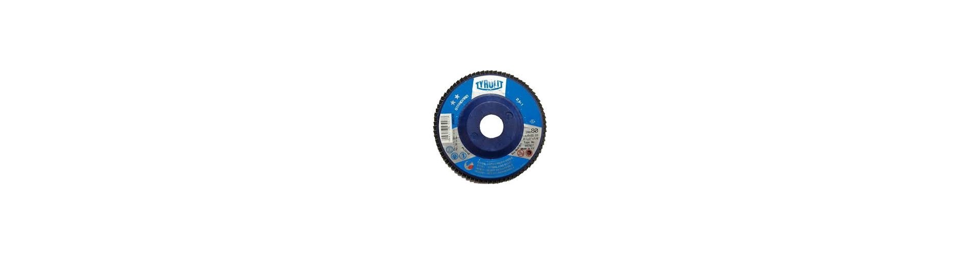 DISCO FLAP ZIRCONIO - PLANO - NYLON 115 X 22 X GR120 TYROLIT